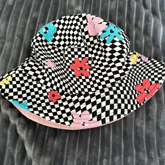 Colorful Checkered Kids Hat - Picture 2 of 4